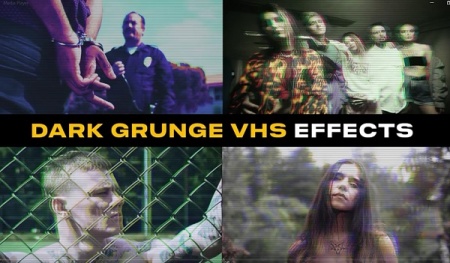 ترانزیشن پریمیر افکت های نوار ویدئویی Dark Grunge VHS Effects