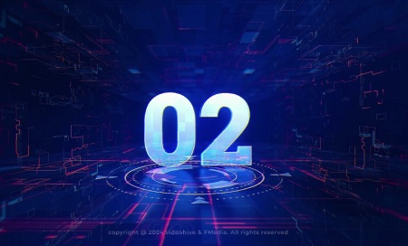 پروژه آماده افتر افکت شمارش معکوس دیجیتالی Digital Countdown V2