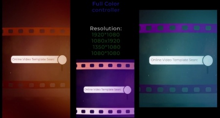 پروژه افتر افکت اینترو با نوار فیلم Film Frame Search