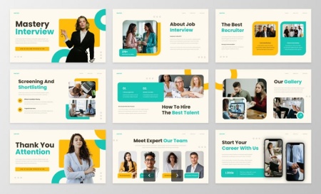 دانلود قالب پاورپوینت مصاحبه شغلی و کاری Job Interview