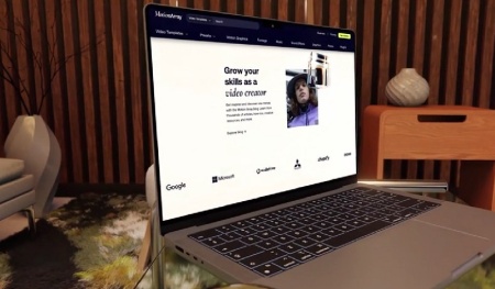 پروژه افتر افکت موکاپ لپ تاپ Modern Laptop Opener