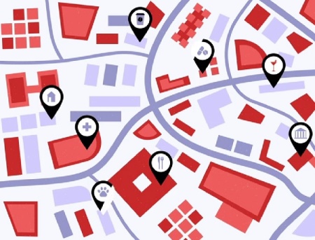 پروژه افتر افکت آیکون های لوکیشن و نقشه Map And Pin Location