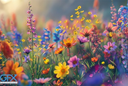 عکس طبیعت پر گل