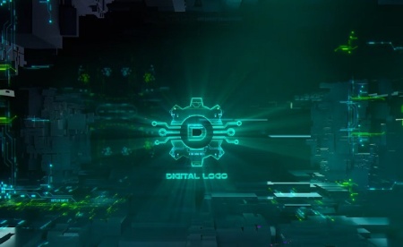 پروژه افتر افکت نمایش لوگو نئون دیجیتالی Neon Digital Logo