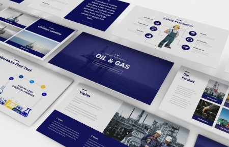 قالب پاورپوینت مهندسی نفت