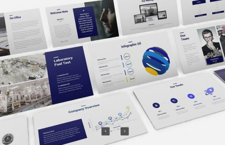 دانلود قالب پاورپوینت مهندسی نفت