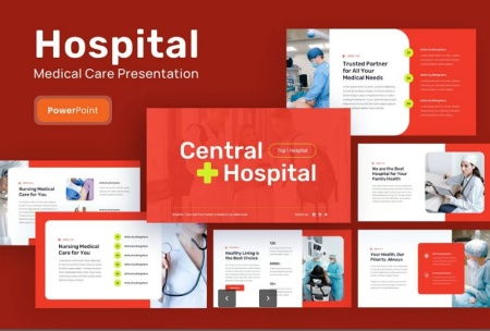 قالب پاورپوینت بیمارستانی