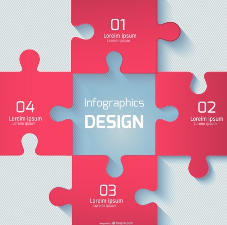 وکتور قطعات پازل