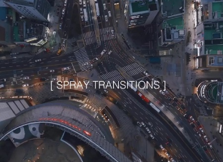 دانلود ترانزیشن پریمیر اسپری رنگ Spray