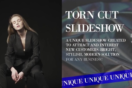 پروژه افتر افکت اسلایدشو با بریده کاغذ Torn Cut Slides