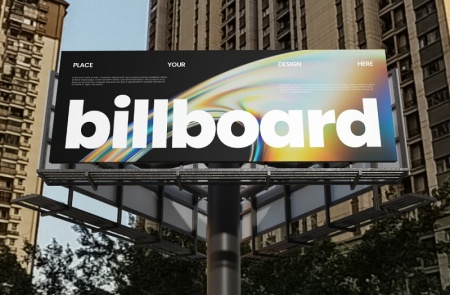 دانلود موکاپ لایه باز بیلبورد تبلیغاتی شهری