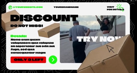 دانلود پروژه افتر افکت تبلیغاتی جعبه محصول Cardboard Boxes Sale Promo