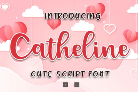 فونت انگلیسی کیوت و بامزه Catheline