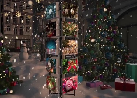 پروژه پریمیر اسلایدشو کارت کریسمس Christmas Postcards Slideshow