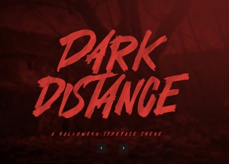 فونت دارک انگلیسی Dark Distance