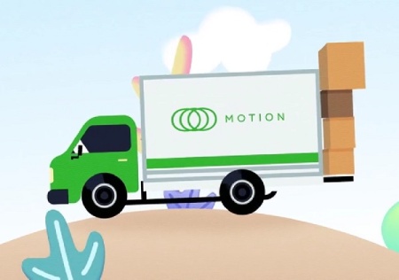 پروژه افتر افکت موشن گرافیک خدمات باربری Delivery Service Truck