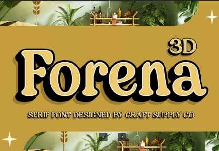 فونت سه بعدی انگلیسی برای اینشات