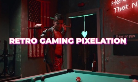 ترانزیشن پریمیر افکت پیکسل Retro Gaming Pixelation