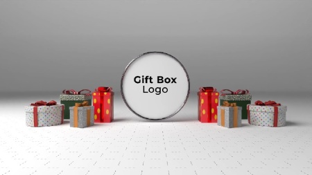 دانلود پروژه افتر افکت لوگو جعبه کادو Gift Box Logo