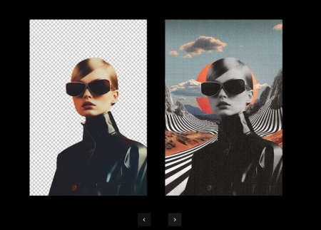 قالب آماده افکت Halftone Collage برای عکس