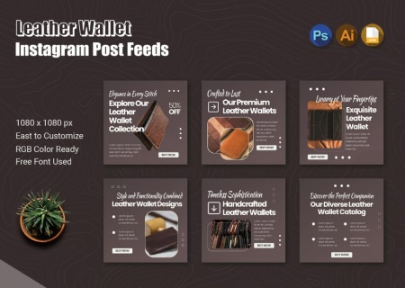 دانلود قالب آماده اینستاگرام کیف پول