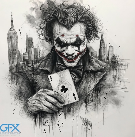 عکس جوکر نقاشی