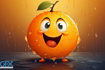 عکس پرتقال کارتونی