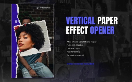 دانلود پروژه افتر افکت افتتاحیه فشن با افکت کاغذی Paper Effect Fashion