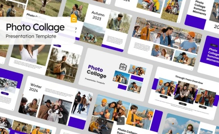 دانلود قالب پاورپوینت کلاژ عکس Photo Collage