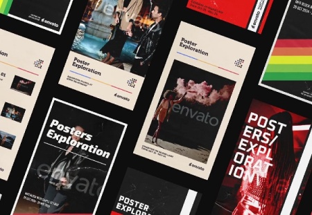 دانلود پروژه افتر افکت پوسترهای عمودی به سبک نوستالژی