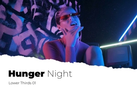 پروژه پریمیر زیرنویس با کاغذ پاره شده Ripped Paper Lower Thirds