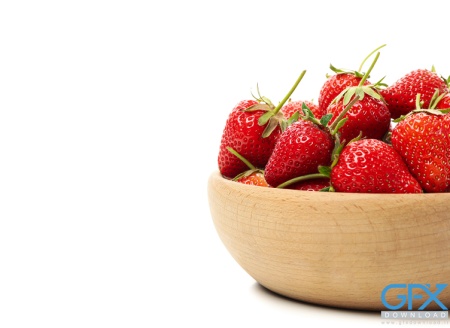 عکس توت فرنگی در ظرف