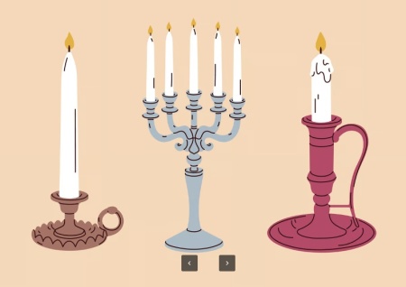 فایل وکتور لایه باز شمعدان