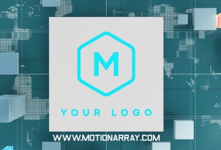 پروژه پریمیر نمایش لوگو در شهر خیالی The City Logo