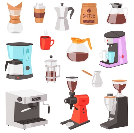 وکتور قهوه ساز