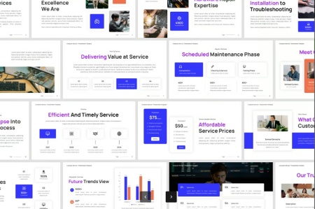 قالب آماده پاورپوینت رشته کامپیوتر