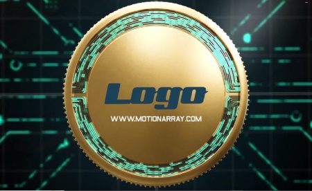 دانلود پروژه پریمیر لوگوی ارز دیجیتال Digital Currency Logo