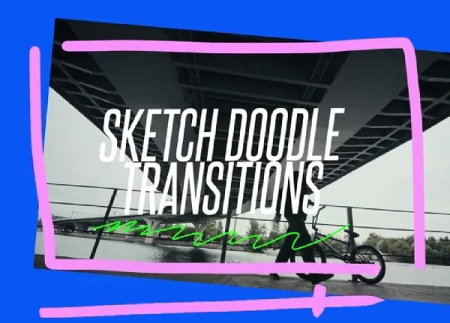 ترانزیشن پریمیر خطوط انیمیشن Colorful Doodles