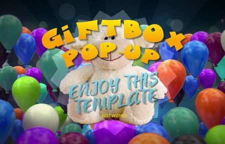 پروژه افتر افکت افتتاحیه لوگو با جعبه هدیه Gift Box Pop Up