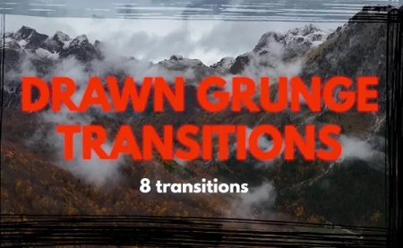 دانلود 8 ترانزیشن پریمیر گرانجی Drawn Grunge