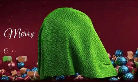 پروژه افتر افکت نمایش لوگوی کریسمس Holiday Festive Logo