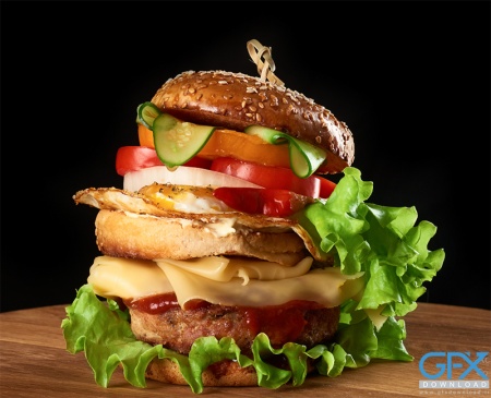 خرید عکس استوک همبرگر