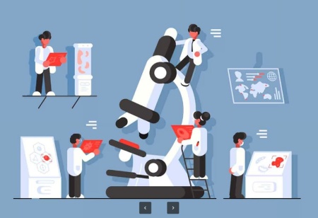 وکتور میکروسکوپ پزشکی