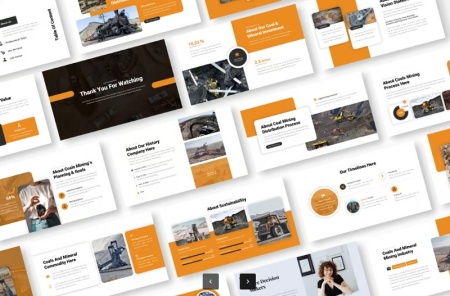 قالب پاورپوینت مهندسی معدن