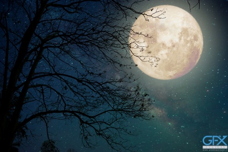 عکس ماه پس زمینه