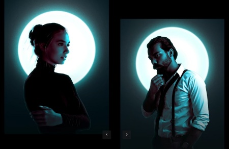 فایل لایه باز افکت نور ماه