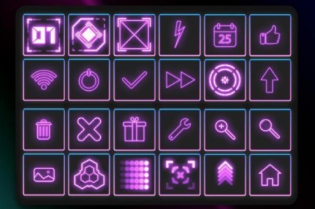 دانلود آیکون های طرح نئون