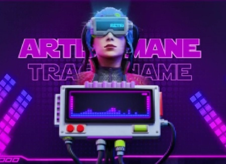 پروژه پریمیر ویژولایزر موزیک Retro Futuristic Audio Visualizer