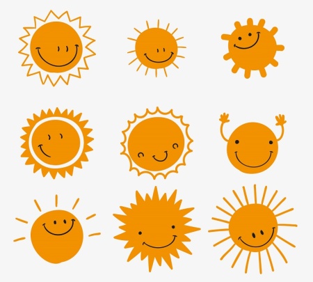 وکتور لایه باز خورشید خندان