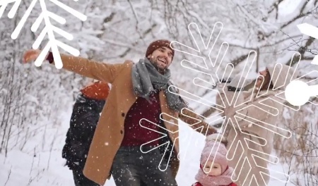 دانلود ترانزیشن پریمیر برف Snowflakes